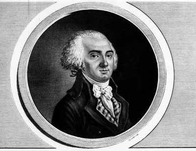 Porträt von Jerome Petion de Villeneuve (1759-1793), Präsident der Konvention und Mitglied der Generalstände. Gravur in „Komplette Sammlung historischer Gemälde der Französischen Revolution, in drei Bänden.“ 1804. von Unknown artist