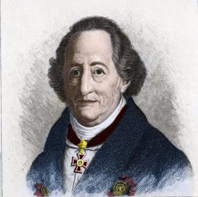 Porträt von Johann Wolfgang Goethe, deutscher Schriftsteller von Unknown artist
