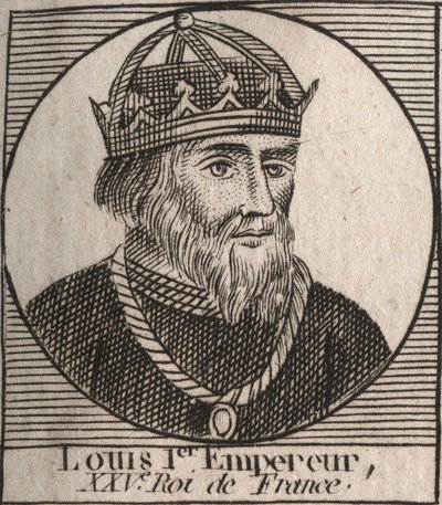 Porträt von Ludwig I dem Frommen von Unknown artist