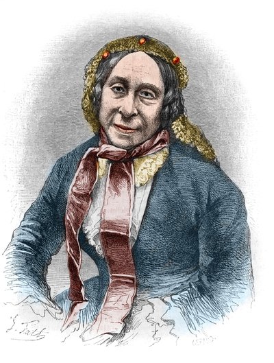 Porträt von Madame Desbordes Valmore (Marceline Felicite Josephine Desbordes-Valmore) von Unknown artist