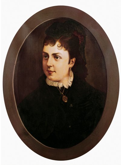 Porträt von Maria de Las Mercedes, Ehefrau von Alfons XII. und Königin von Spanien von Unknown artist