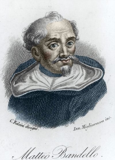 Porträt von Matteo Bandello (1485 - 1561) von Unknown artist