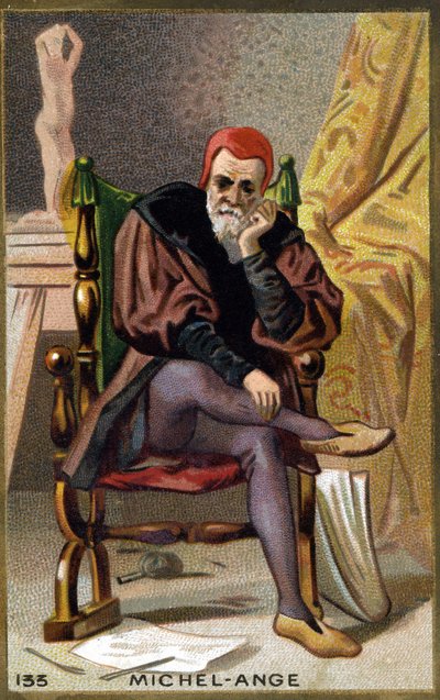 Porträt von Michelangelo Buonarroti genannt Michelangelo von Unknown artist