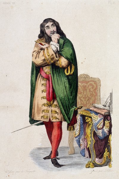Porträt von Molière - in „Le Plutarque francais“, ed. Mennechet, Bd. 5 von Unknown artist