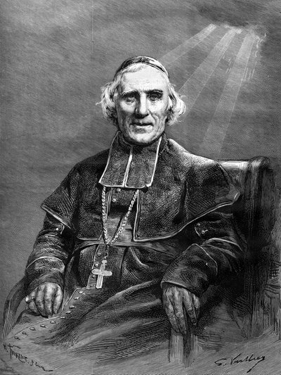 Porträt von Monsignore Joseph Hippolyte Guibert von Unknown artist