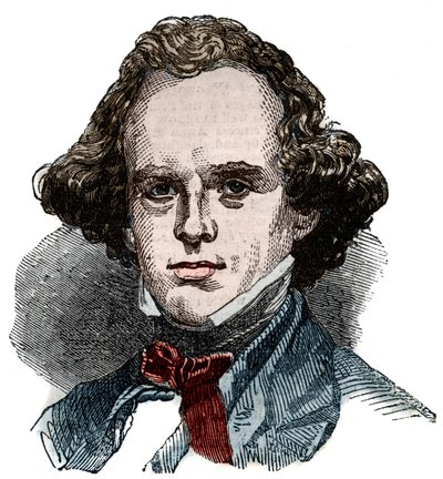Porträt von Nathaniel Hawthorne (1804-1864), amerikanischer Schriftsteller. von Unknown artist