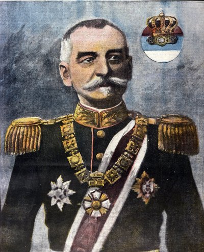Porträt von Peter I. von Serbien von Unknown artist