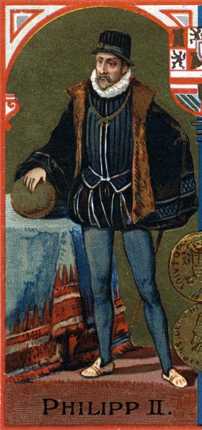 Porträt von Philipp II. (1527-1598), König von Spanien von Unknown artist