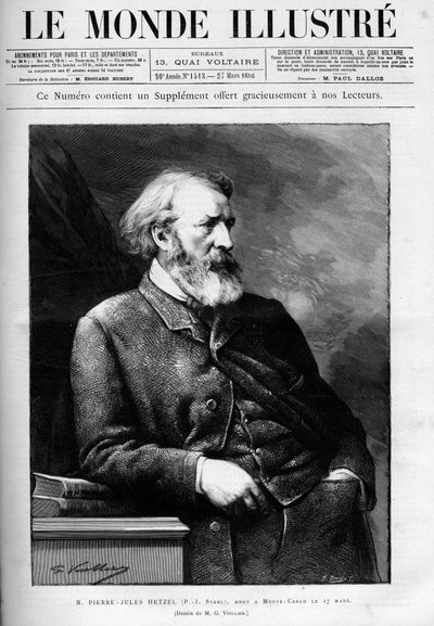 Porträt von Pierre-Jules Hetzel von Unknown artist
