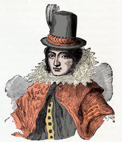 Porträt von Pocahontas (Matoaka, Amatute), später Rebecca Rolfe (ca. 1595-1617) von Unknown artist