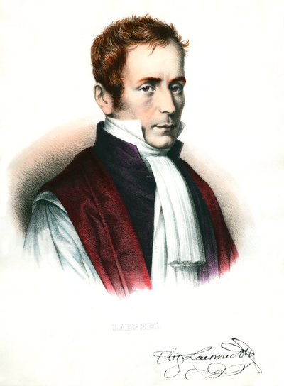 Porträt von Rene Laennec (1781-1826), französischer Arzt von Unknown artist