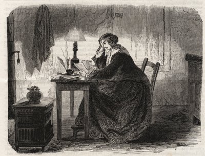Porträt von Sophie Germain (1776-1831) französische Mathematikerin (Porträt von Marie-Sophie Germain französische Mathematikerin, Physikerin und Philosophin) - Gravur 1860 von Unknown artist