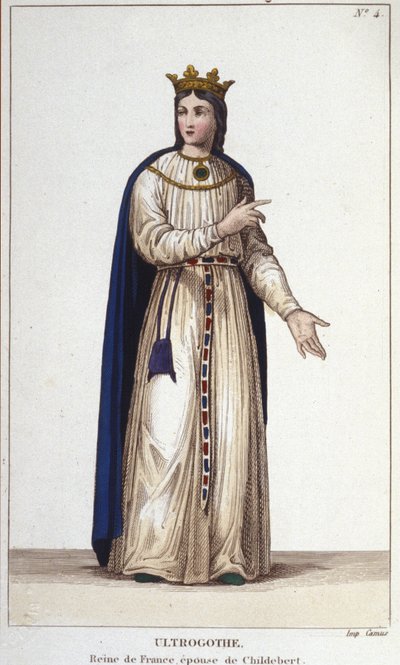 Porträt von Ultrogothe, Königin von Frankreich und Frau von Childebert I. von Unknown artist