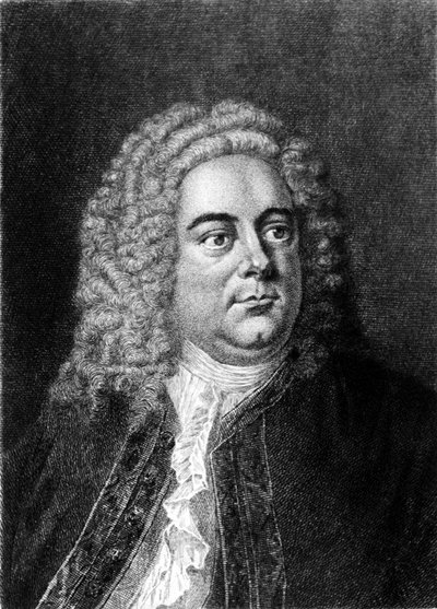 Porträt des englischen Komponisten deutscher Herkunft Georg Friedrich Händel. von Unknown artist