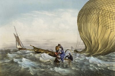 Rettung des Habs-Balls, organisiert von Herrn und Frau Durouf. Schiffbruch an der Küste Englands am 1. September von Unknown artist