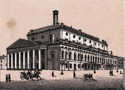 Sankt Petersburg, Russland: Blick auf das Große Theater in Sankt Petersburg von Unknown artist