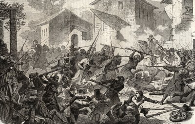 Zweiter Italienischer Unabhängigkeitskrieg Schlacht von Turbigo, 3. Juni von Unknown artist