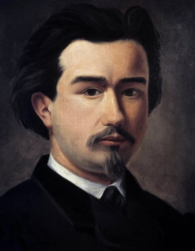 Selbstporträt von Clément Ader (1841-1925), französischer Ingenieur und Erfinder, „Vater der Luftfahrt“ von Unknown artist