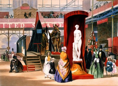 Statue des griechischen Sklaven auf der Weltausstellung in London von Unknown artist