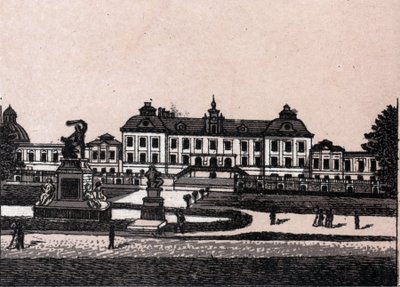 Stockholm, Schweden: Blick auf das Schloss Drottningholm in „Die Welt illustriert 168 Ansichten“ (Ende des 19. Jahrhunderts) von Unknown artist