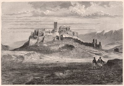 Die Akropolis von Athen im 19. Jahrhundert von Unknown