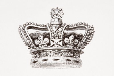 Die Krone Englands, veröffentlicht 1820 (Druck) von Unknown artist