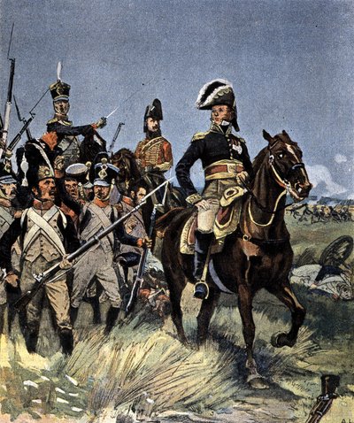 Die großen Schlachten - Marschall Michel Ney (1769-1815) bei Friedland, 14. Juni von Unknown artist