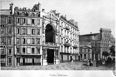 Das Historische Theater im 19. Jahrhundert - Gravur, Carnavalet von Unknown artist
