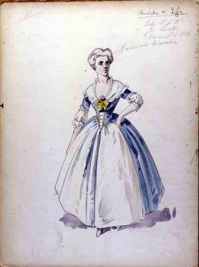 Die Dame mit dem Spaten: Oper komponiert 1890 von Piotr Iljitsch Tschaikowski von Unknown artist