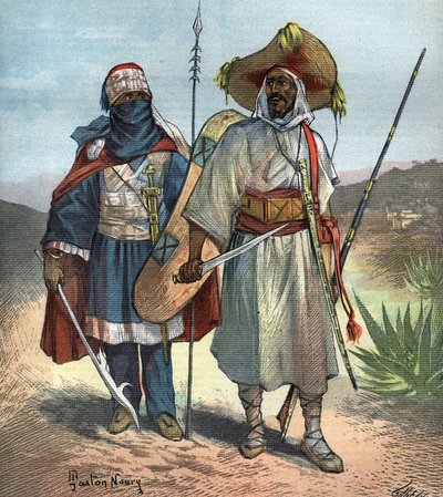 Die Tuareg im Jahr 1892. von Unknown artist