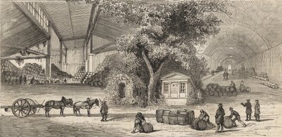 Das Weindepot in Paris im Jahr 1861 - Keller von Unknown artist