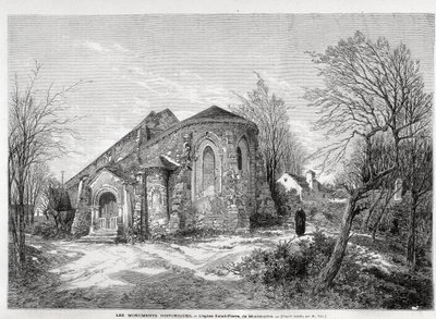 Die Kirche Saint Pierre de Montmartre - in „The Illustrated World“ vom 05.04.1873 von Unknown artist