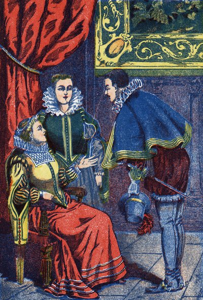 Der Tanz. Anonyme Illustration für „Aschenputtel“ von Charles Perrault von Unknown artist