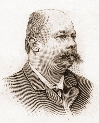 Die Mitglieder der Académie Française im Jahr 1895: Porträt von Henri Meilhac (1831-1897), französischer Dramatiker. von Unknown artist