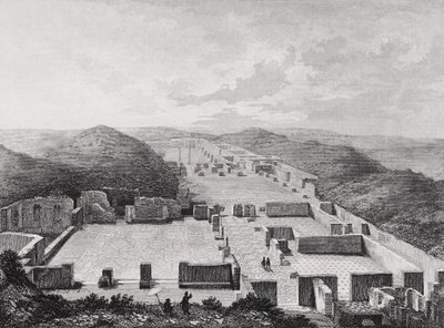 Thermalbäder von Ostia Antica, Italien 19. Jahrhundert von Unknown artist