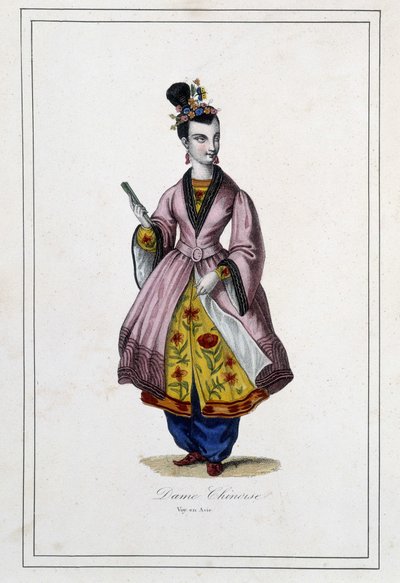 Ein Chinese - in „Les peuples de la terre“ von Pater Paul Jonhanneaud, Librairie des Bons livres von Unknown artist