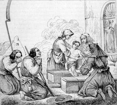 Vendeanische Sitten - der Heilige der Quelle von Unknown artist
