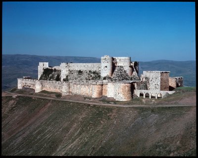 Ansicht des Krak der Ritter, Kreuzritterburg, ca. 1100 von Unknown artist