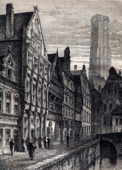 Ansicht der Stadt Mechelen in Belgien - ca. 1867 von Unknown artist