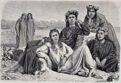 Junge Frauen von Tahiti - in 