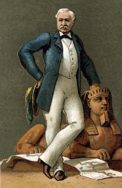 Porträt von Ferdinand de Lesseps (1805-1894), französischer Diplomat und Verwalter, im Jahr 1885. von Unknown artist