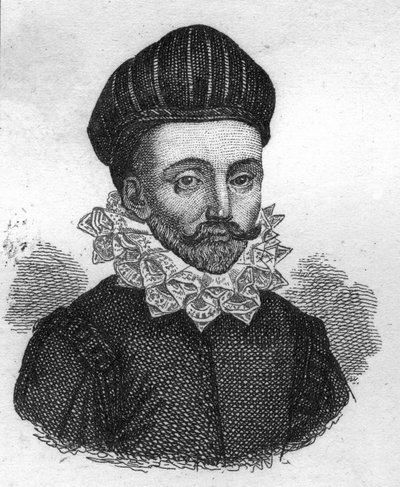 Porträt von François Gaucher, genannt Scevole de Saint Marthe. Französischer Schriftsteller des 16. Jahrhunderts. Gravur von 1835 von Unknown artist