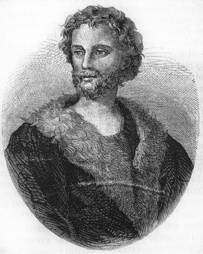 Porträt von Mathurin Régnier. Französischer Dichter (1573-1613) Gravur von 1866 von Unknown artist