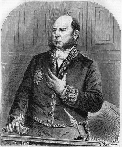 Porträt von Pierre Jules Baroche in der Legislative im Jahr 1861. Französischer Politiker (1802-1870) von Unknown artist