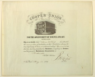 Zertifikat (FRANKREICH & USA), 22. Mai 1861 von Unknown artistUnknown artist