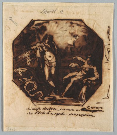 Zeichnung, Ceres wird von der Entführung der Proserpina erzählt, 1812 von Unknown artistUnknown artist