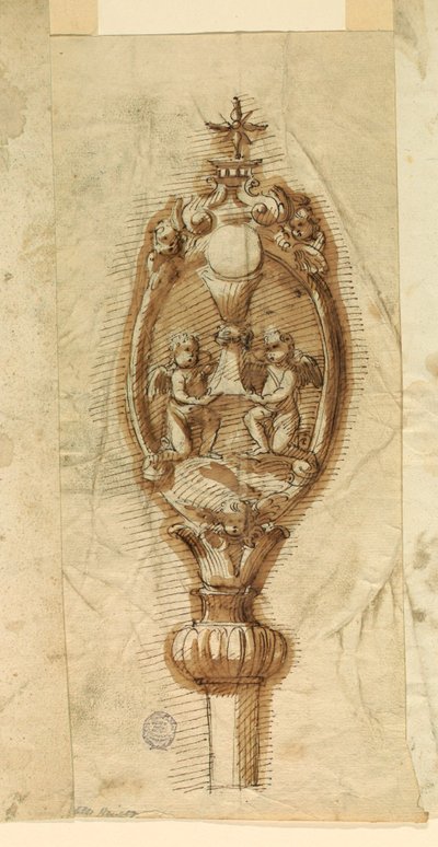 Wappen eines Prozessionsstabes, 1600–1650 von Unknown artistUnknown artist