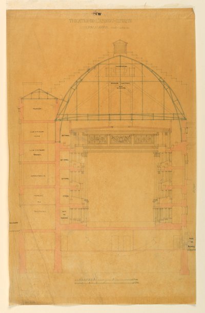 Querschnitt des Théâtre de l