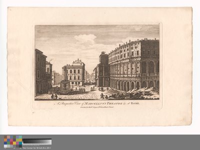 Eine perspektivische Ansicht des Theaters von Marcellus &c., in Rom von Unknown artist