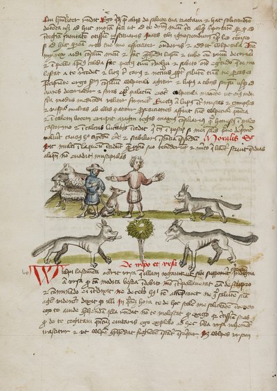 Ein Schäfer mit seinem Hund und Herde; Ein Mann vertreibt einen Wolf von Unknown artist
